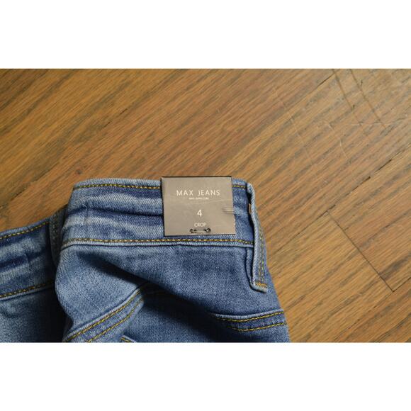 Max Jeans Women's Size 4 Crop Denim Blue - New with Tags - Picture 3 of 7
